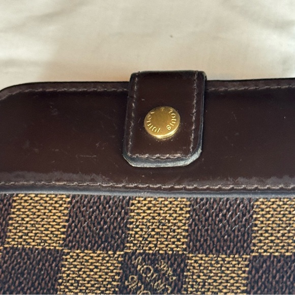VTG Louis Vuitton Damier Ebene Compact Zippy Bifold Wallet Unisex - Picture 6 of 14